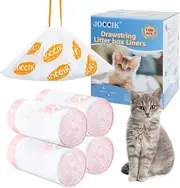 Drawstring litter box liners